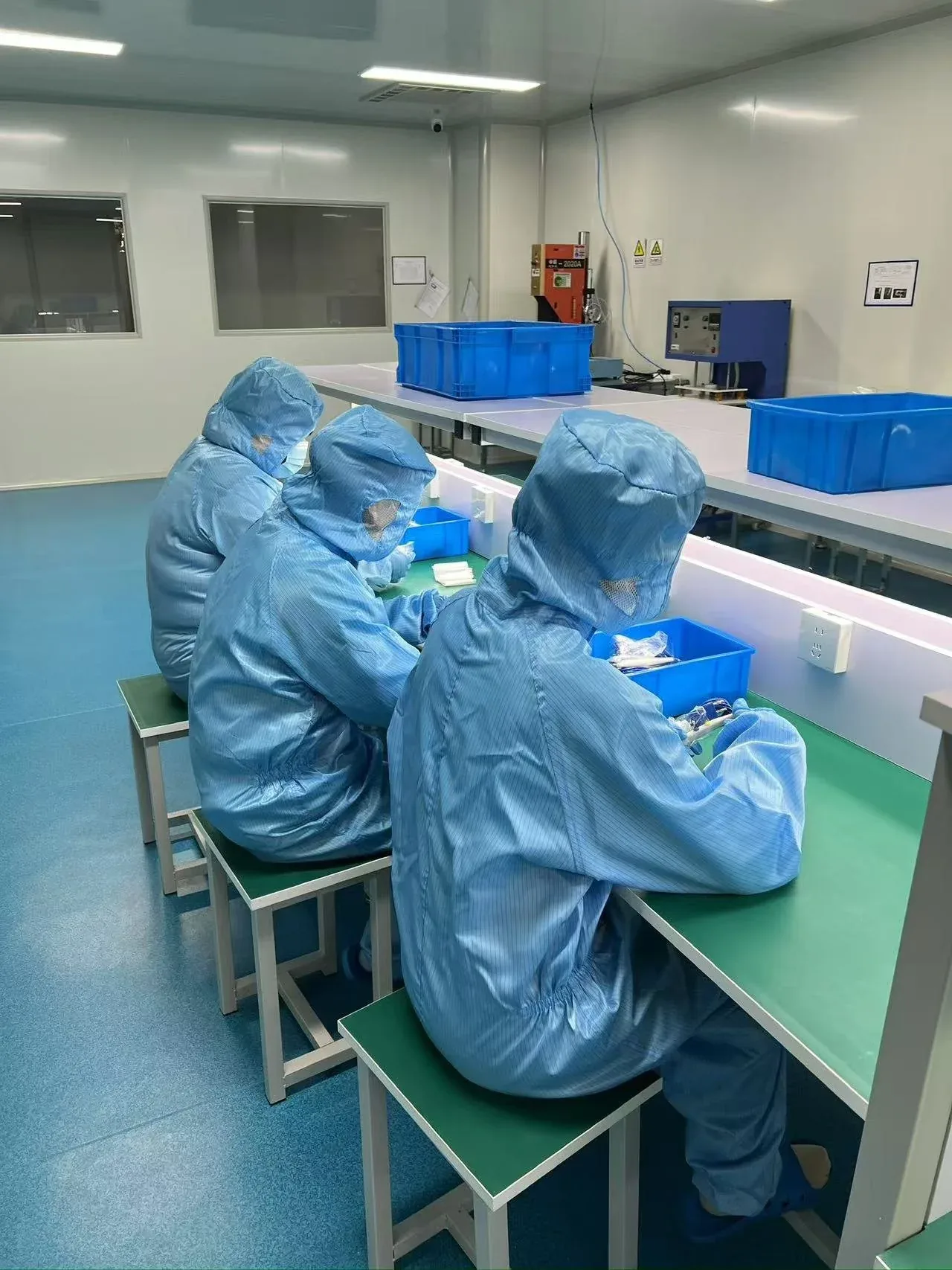 Medical device quality control and inspection in a clean room