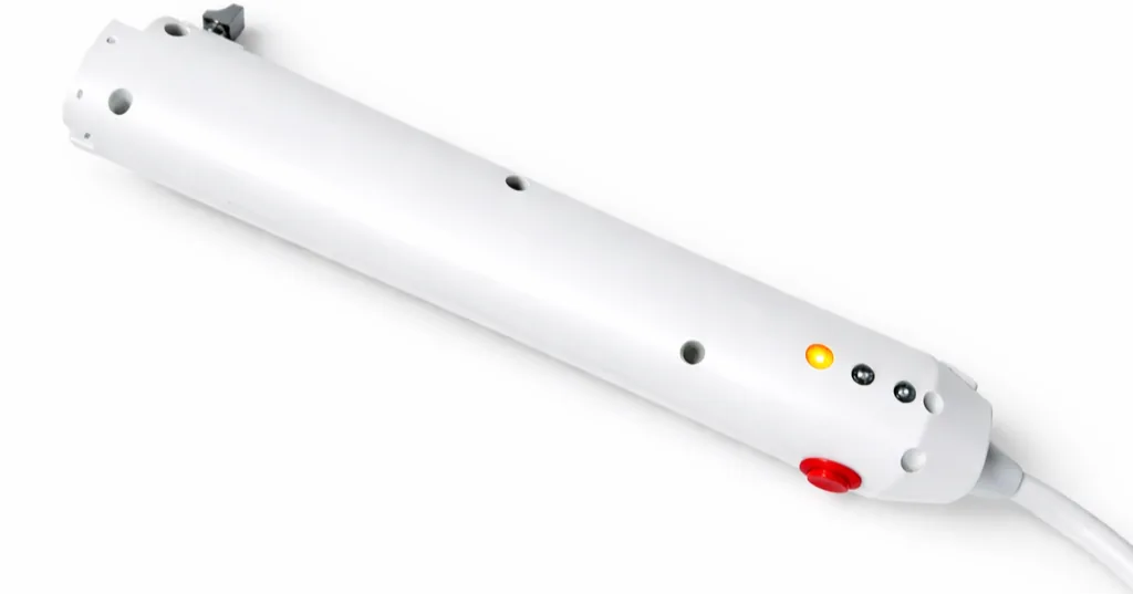 Tubular pen-style RF microneedling applicator for facial treatments